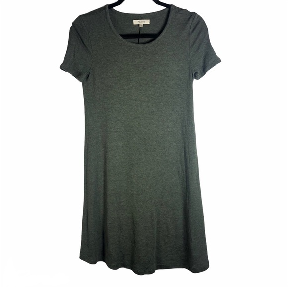 Madewell Ribbed Swingy Tee Dress Size XXS - Picture 3 of 6